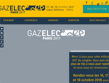 Tablet Screenshot of congresgazelec.com
